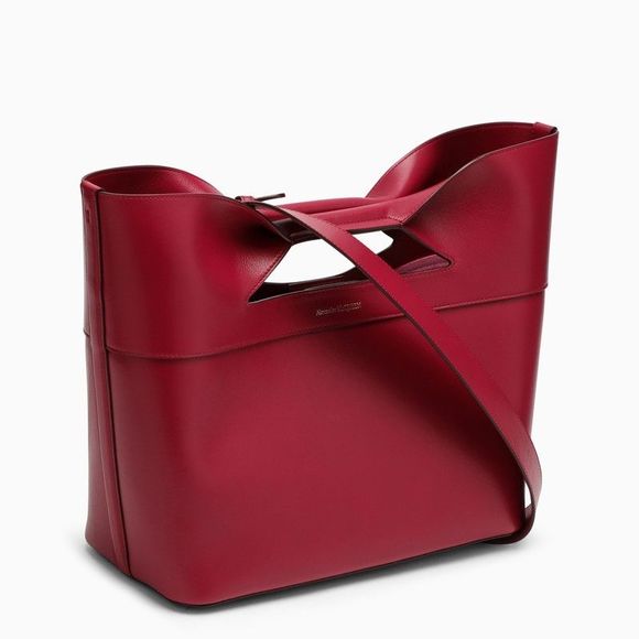 Alexander Mcqueen Raspberry The Bow Medium Bag - Picture 3 of 6